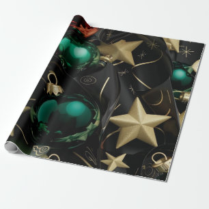 Luxurious Christmas Ornaments Wrapping Paper