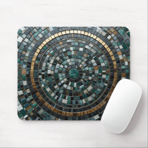 Luxurious Circular Mosaic Wall Macro Mouse Pad