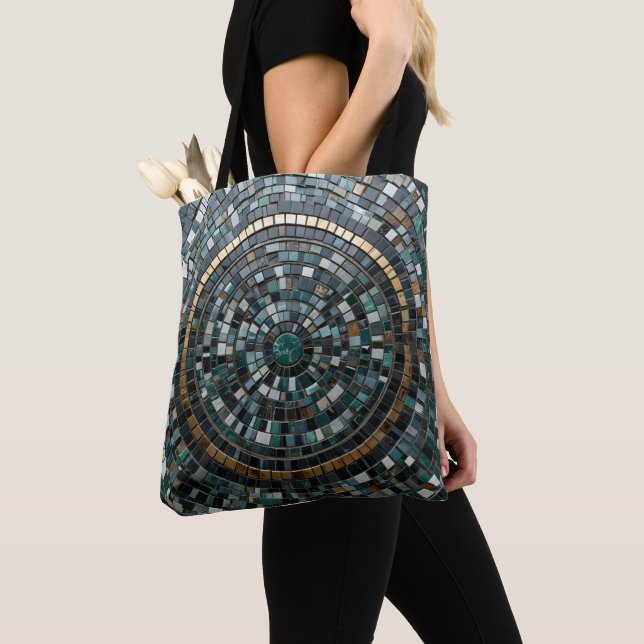 Luxurious Circular Mosaic Wall Macro Tote Bag (Close Up)