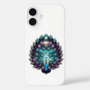 Luxurious Cosmic Peacock iPhone Case