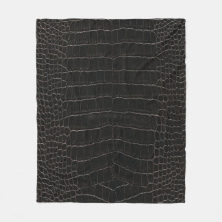 Luxurious crocodile leather: textile texture. fleece blanket