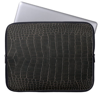 Luxurious crocodile leather: textile texture. laptop sleeve