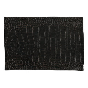 Luxurious crocodile leather: textile texture. pillowcase