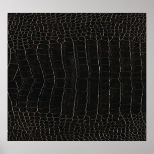 Luxurious crocodile leather: textile texture. poster