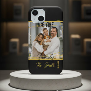 Luxurious Custom Photo Chic Black & Gold Keepsake iPhone 16 Pro Max Case
