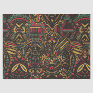 Luxurious Cyan "Forbidden Keywords Not Used" Art T Tissue Paper