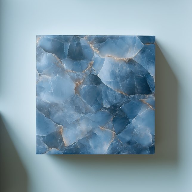 Luxurious Dark Blue Gemstone Modern Aesthetic Ceramic Tile (Creator Uploaded)