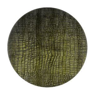 Luxurious dark crocodile skin texture. cutting board