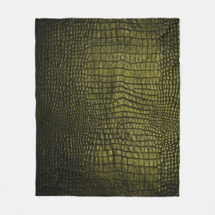 Luxurious dark crocodile skin texture. fleece blanket