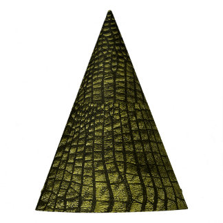 Luxurious dark crocodile skin texture. party hat