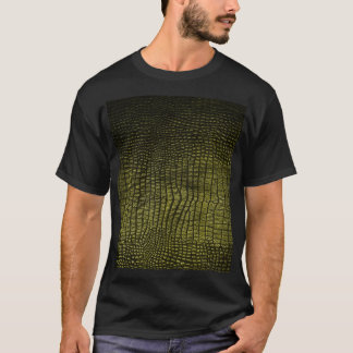 Luxurious dark crocodile skin texture. T-Shirt