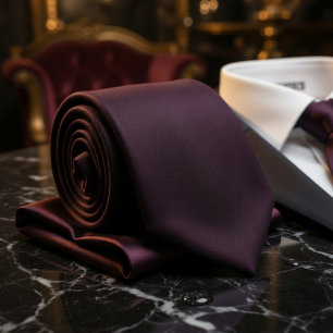  Luxurious Dark Purple Matte Tie