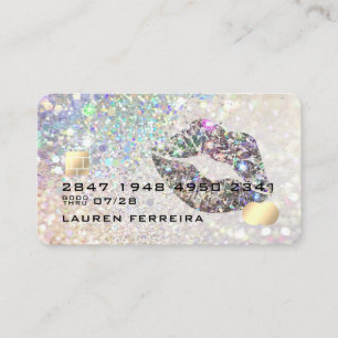 Luxurious Diamond Glitter Credit Card Style