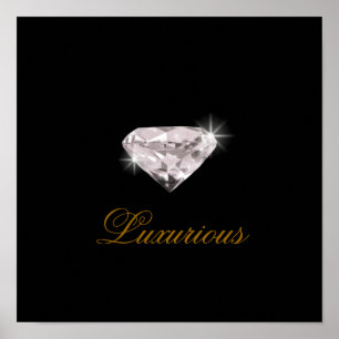 luxurious diamond poster