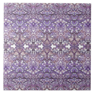 Luxurious,elegant laced pattern in faded-lilac tile