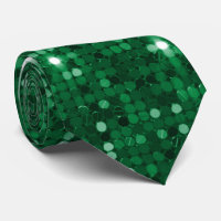 Luxurious Emerald Sparkle Neck Tie