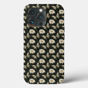 Luxurious Floral & Butterfly Seamless Pattern iPhone 13 Pro Case