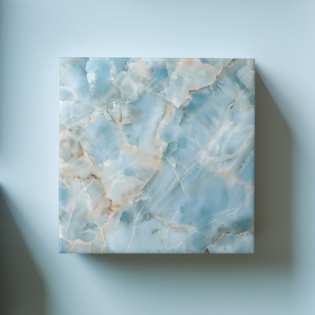 Luxurious Gemstone Light Blue Modern Aesthetic Ceramic Tile (Luxurious Gemstone Light Blue Modern Aesthetic Ceramic Tile)