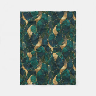 Luxurious Geometric Abstract Fleece Blanket