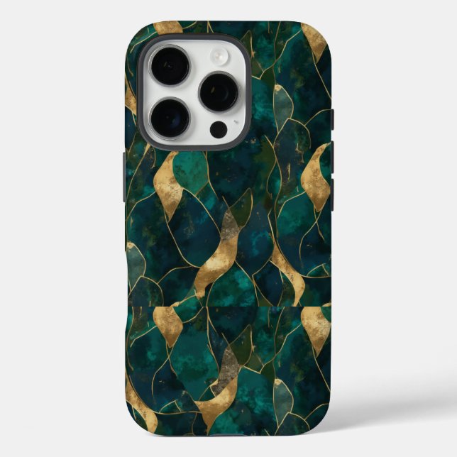 Luxurious Geometric Abstract iPhone 16 Pro Tough C Case-Mate iPhone Case (Back)