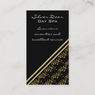 Luxurious Glam Business Card, Golden Beige Card