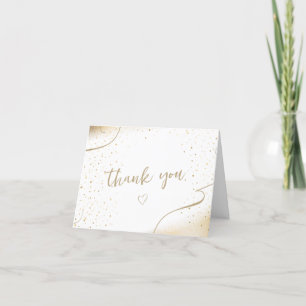 Luxurious Gold Baby Shower Thank You Card