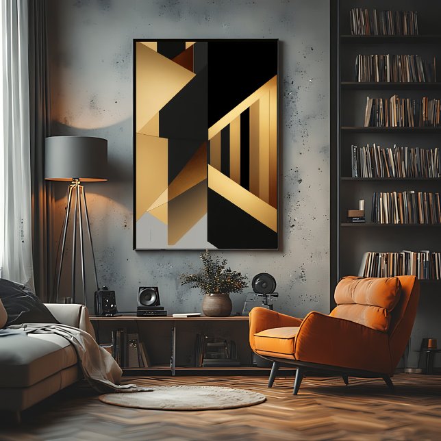 Luxurious Gold Black Abstract Poster (Creator Uploaded)