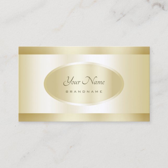 Luxurious Gold Effect Professional and Modern Business Card (Front)