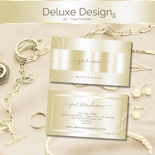 Luxurious Gold Effect Professional and Stylish Business Card