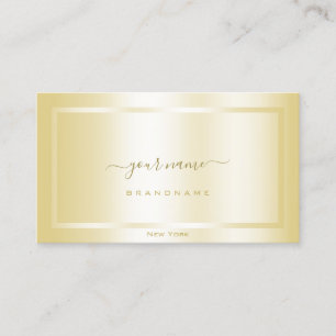 Luxurious Gold Effect with Frame Professional Business Card