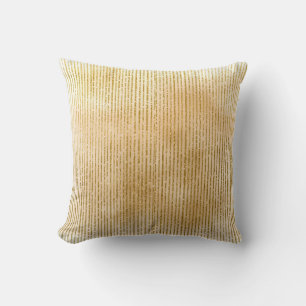 Luxurious Gold Stripes, Modern, Elegant Cushion