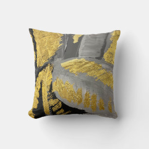Luxurious Gold: Vintage Grunge Texture. Cushion