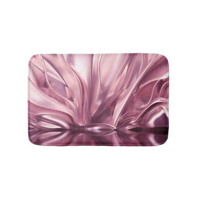 Luxurious Golden 3D Illustration Background Bath Mat (Front)