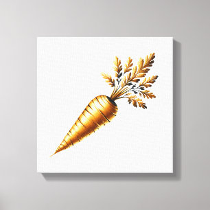 Luxurious golden carrot canvas print