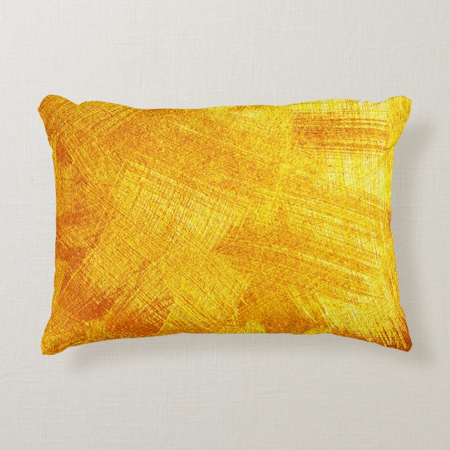 Luxurious golden texture, abstract background. decorative cushion (Front)