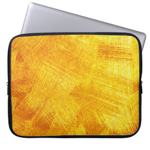 Luxurious golden texture, abstract background. laptop sleeve