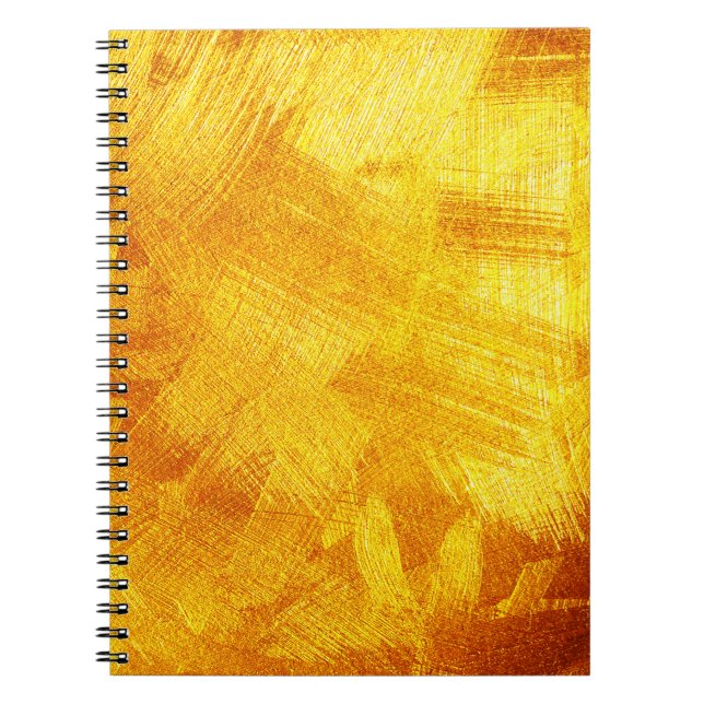 Luxurious golden texture, abstract background. notebook (Front)