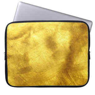 Luxurious Golden Texture Design Laptop Sleeve