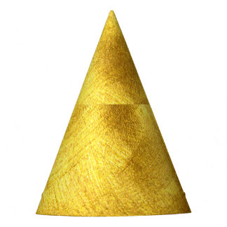 Luxurious Golden Texture Design Party Hat