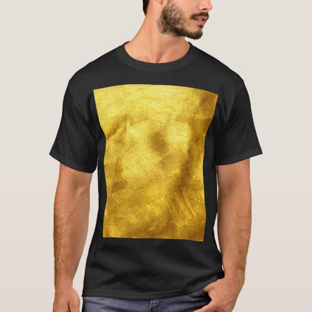 Luxurious Golden Texture Design T-Shirt (Front)
