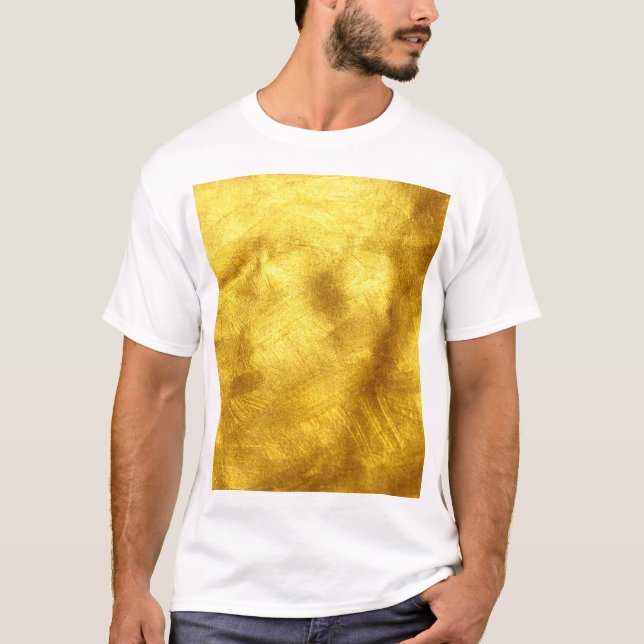 Luxurious Golden Texture Design T-Shirt (Front)
