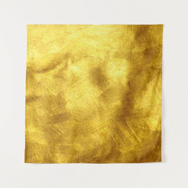 Luxurious Golden Texture Design Tapestry (Front)