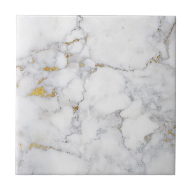 Luxurious Golden veins marble Ceramic Tile (Front)