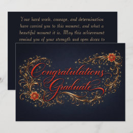 Luxurious Graduation Card