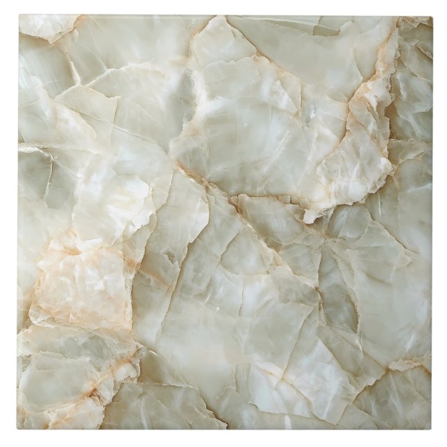 Luxurious Grey Brown Gemstone Modern Elegant Ceramic Tile (Front)