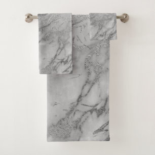 LUXURIOUS GREY Silver HAMPTON TOWEL SET