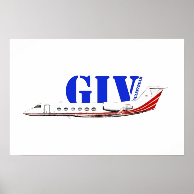 Luxurious Gulfstream IV Private Jet  Poster (Front)
