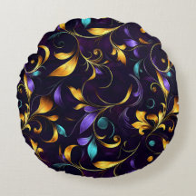 Luxurious Leafy Floral Scroll Pattern