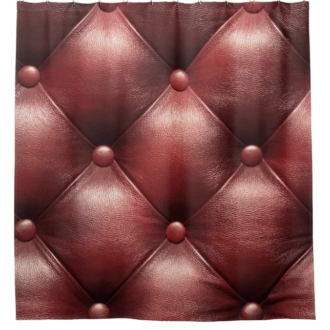 Luxurious Leather Sofa Upholstery Shower Curtain (Front)