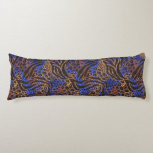 Luxurious Leopard and Zebra Print Pattern Body Cushion